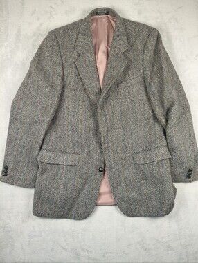 Harris Tweed Blazer Sport Jacket, Mens 42